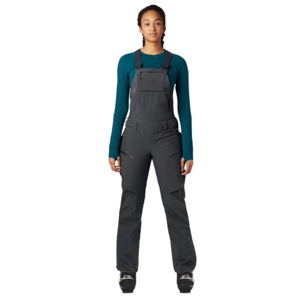 Mountain Hardwear Women's Charcoal Gray Bib Overalls Size M